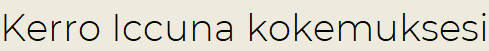 Kerro Iccuna kokemuksesi